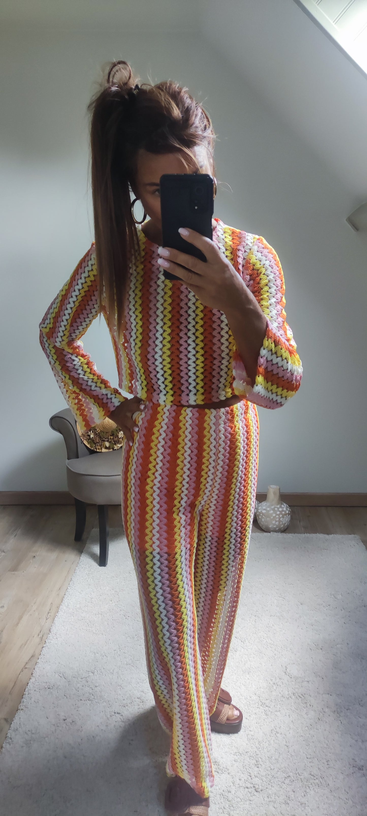 ENSEMBLE CROCHET-ORANGE