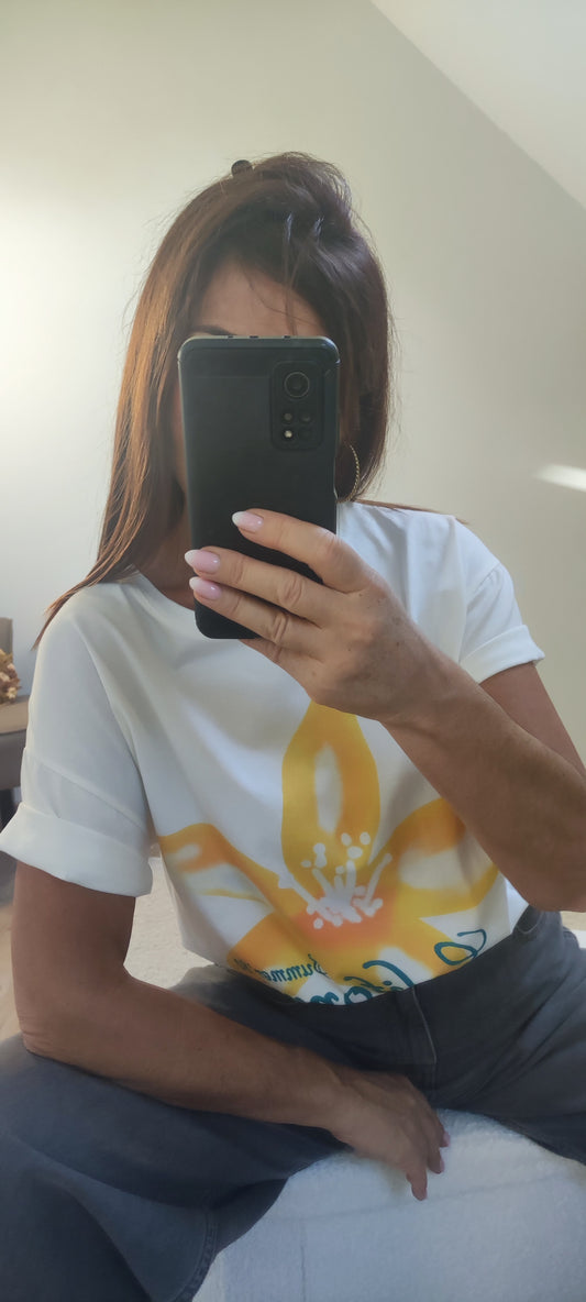 BLANC-TEE SHIRT