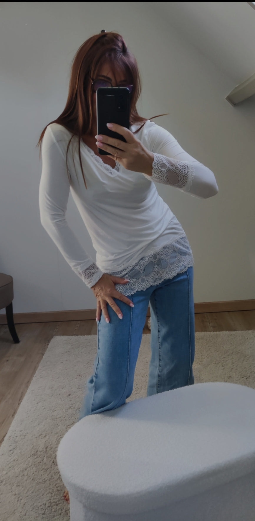 TALIA BLANC-TEE SHIRT