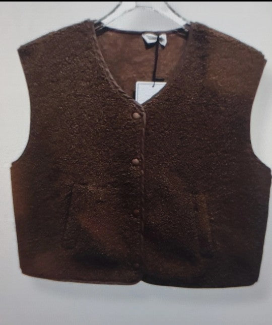JOHANNA MARRON-VESTE SANS MANCHE