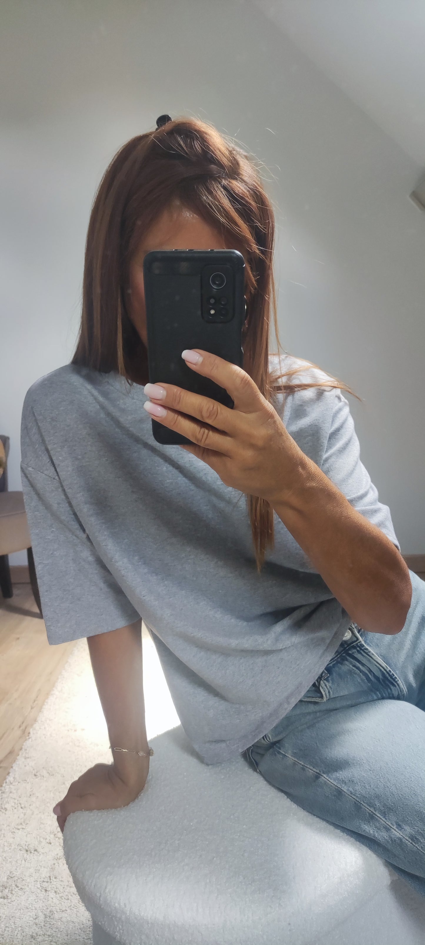 TEE-SHIRT COEUR-GRIS