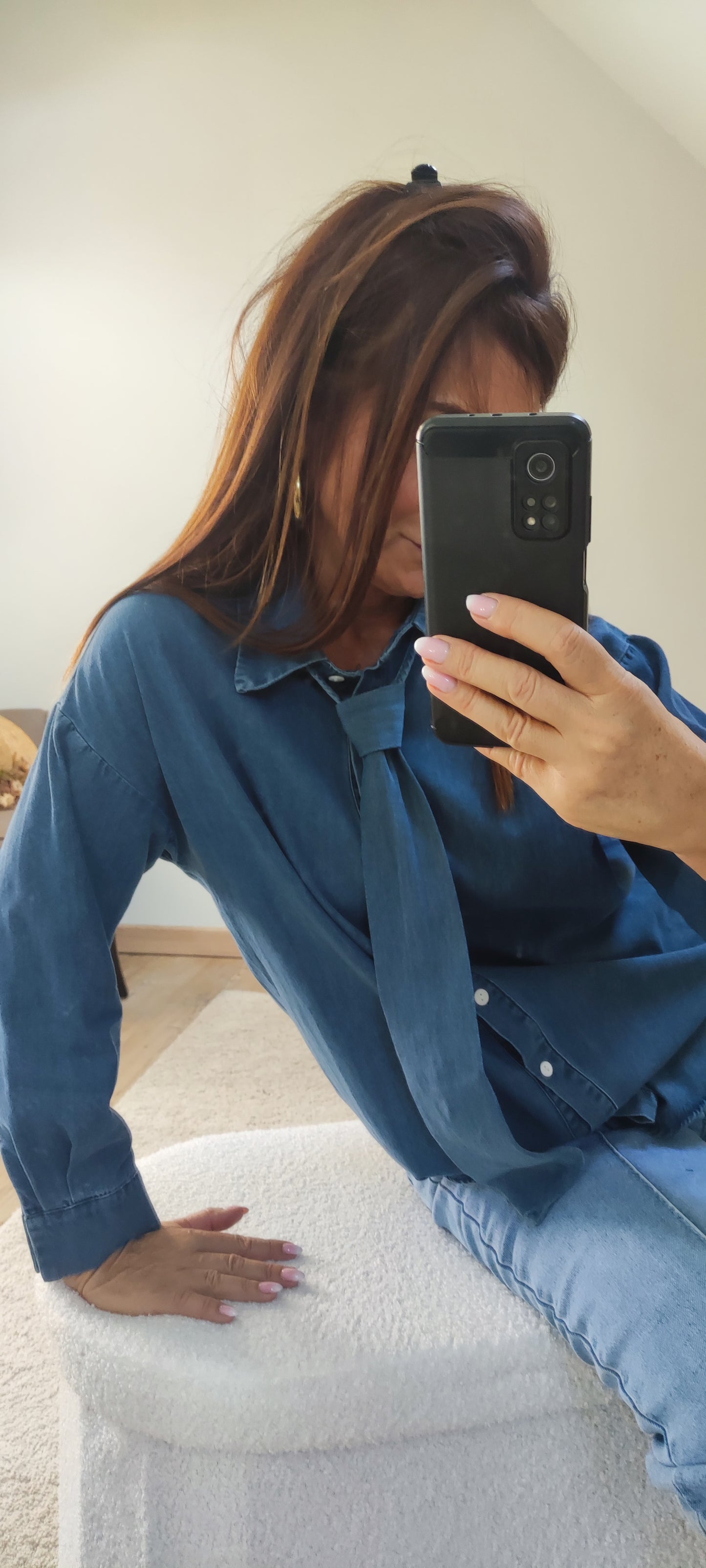 ELIORA BLEUE-CHEMISE