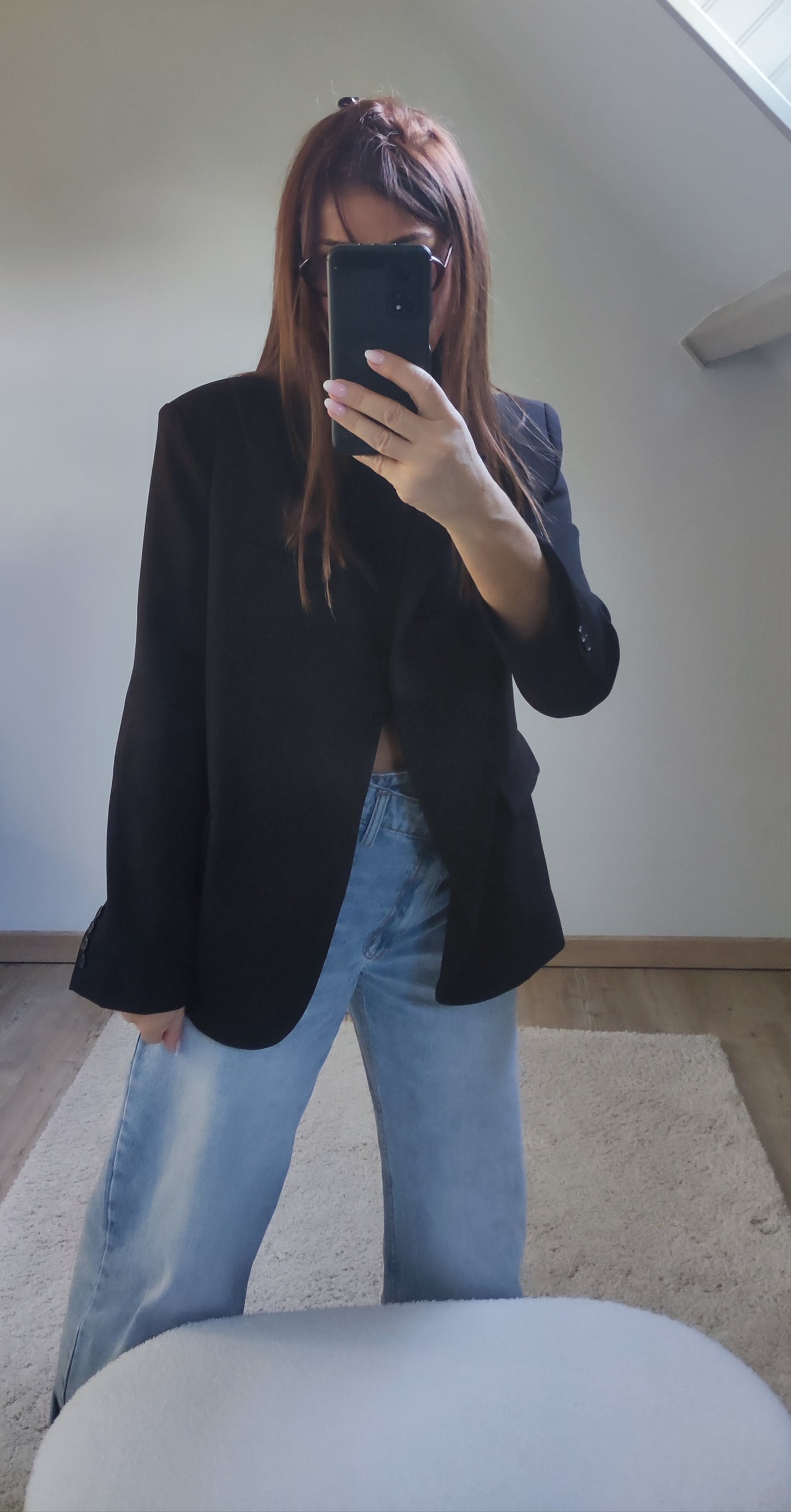 MANON NOIR-BLAZER ASYMETRIQUE