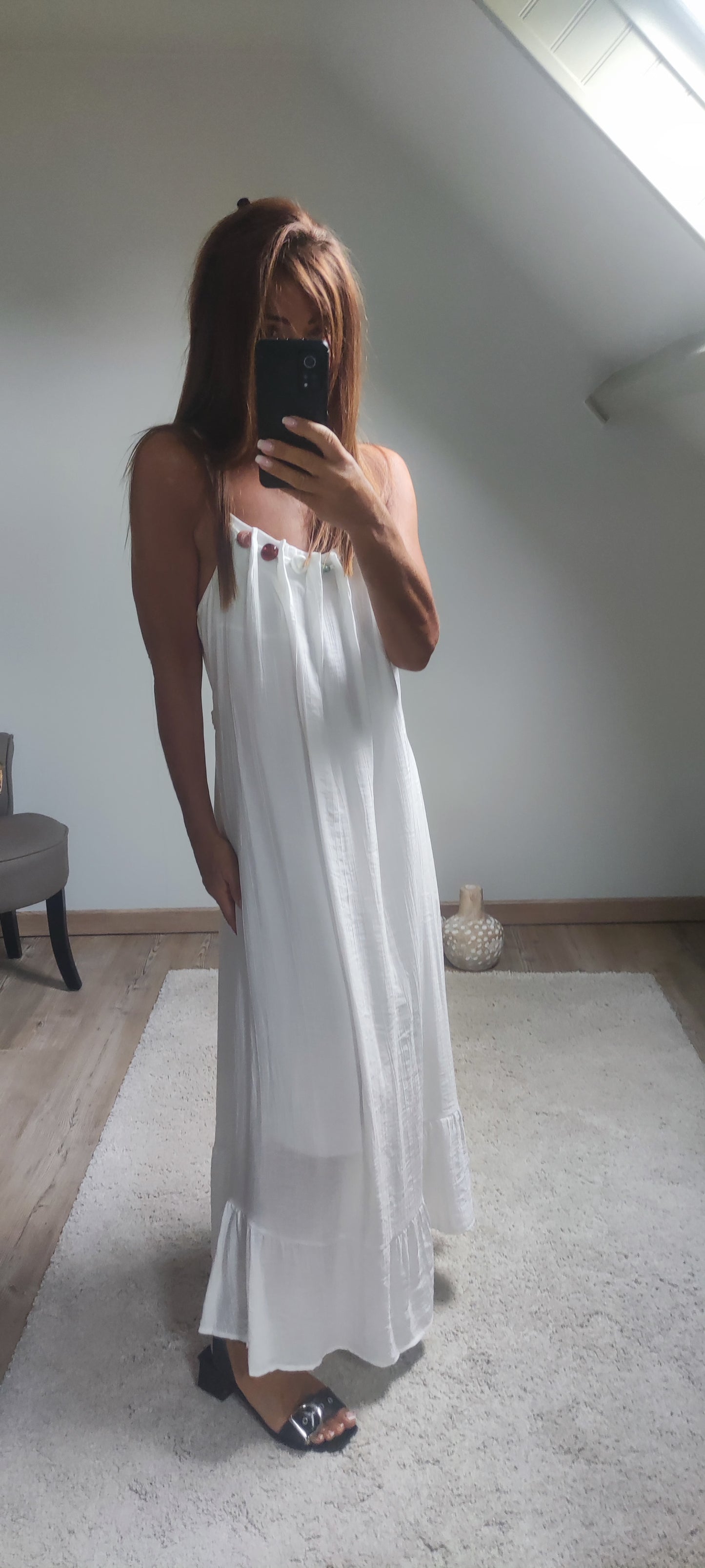 ROBE BIJOUX-BLANCHE