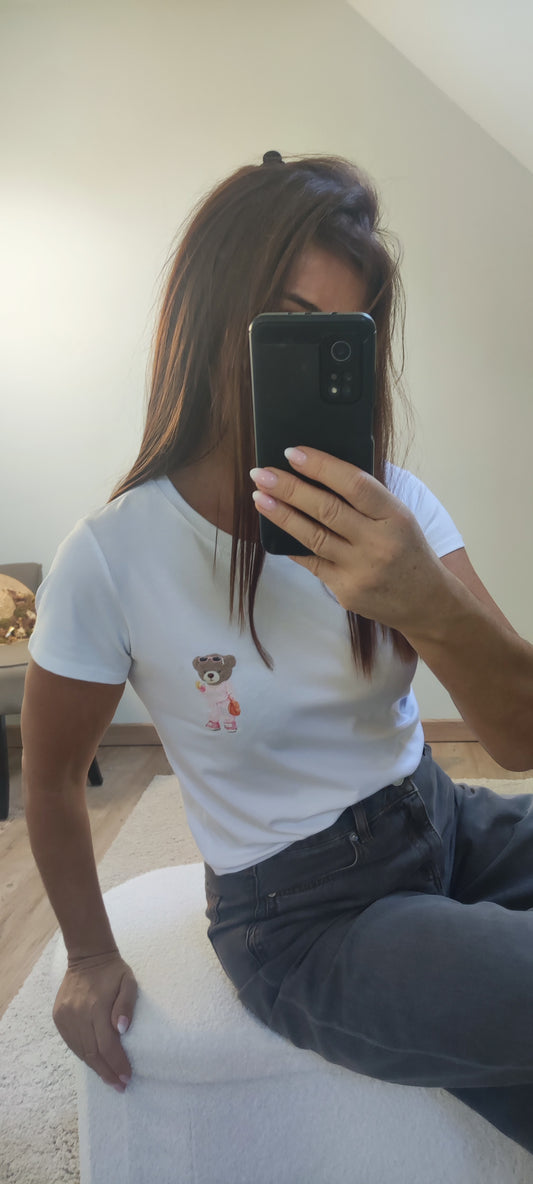 BLANC-TEE SHIRT
