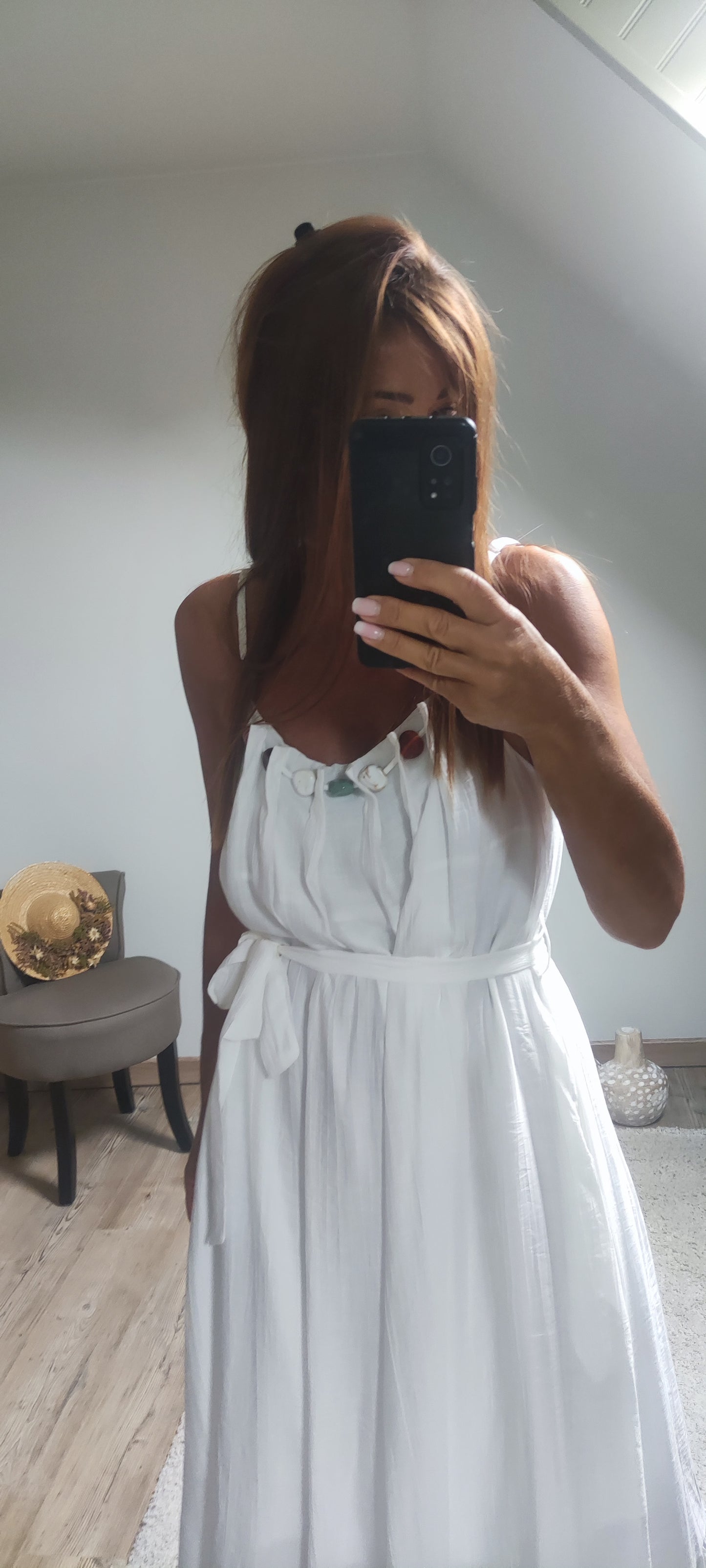 ROBE BIJOUX-BLANCHE
