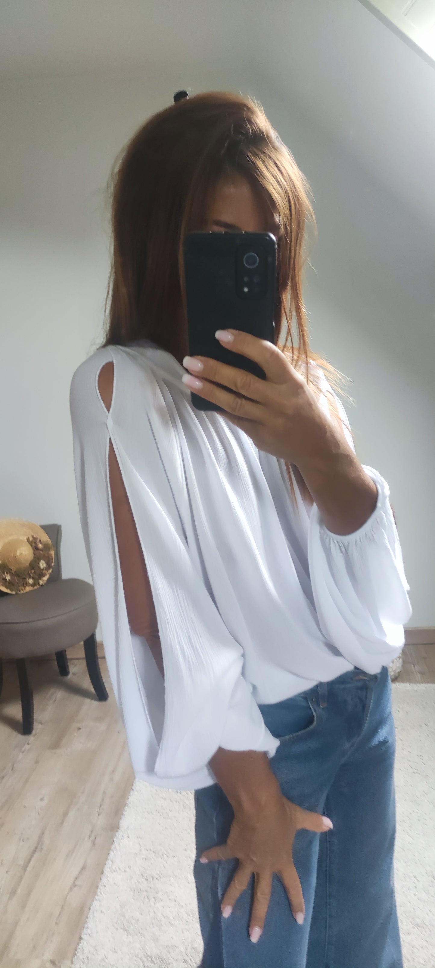 RIVIERA BLOUSE-BLANCHE