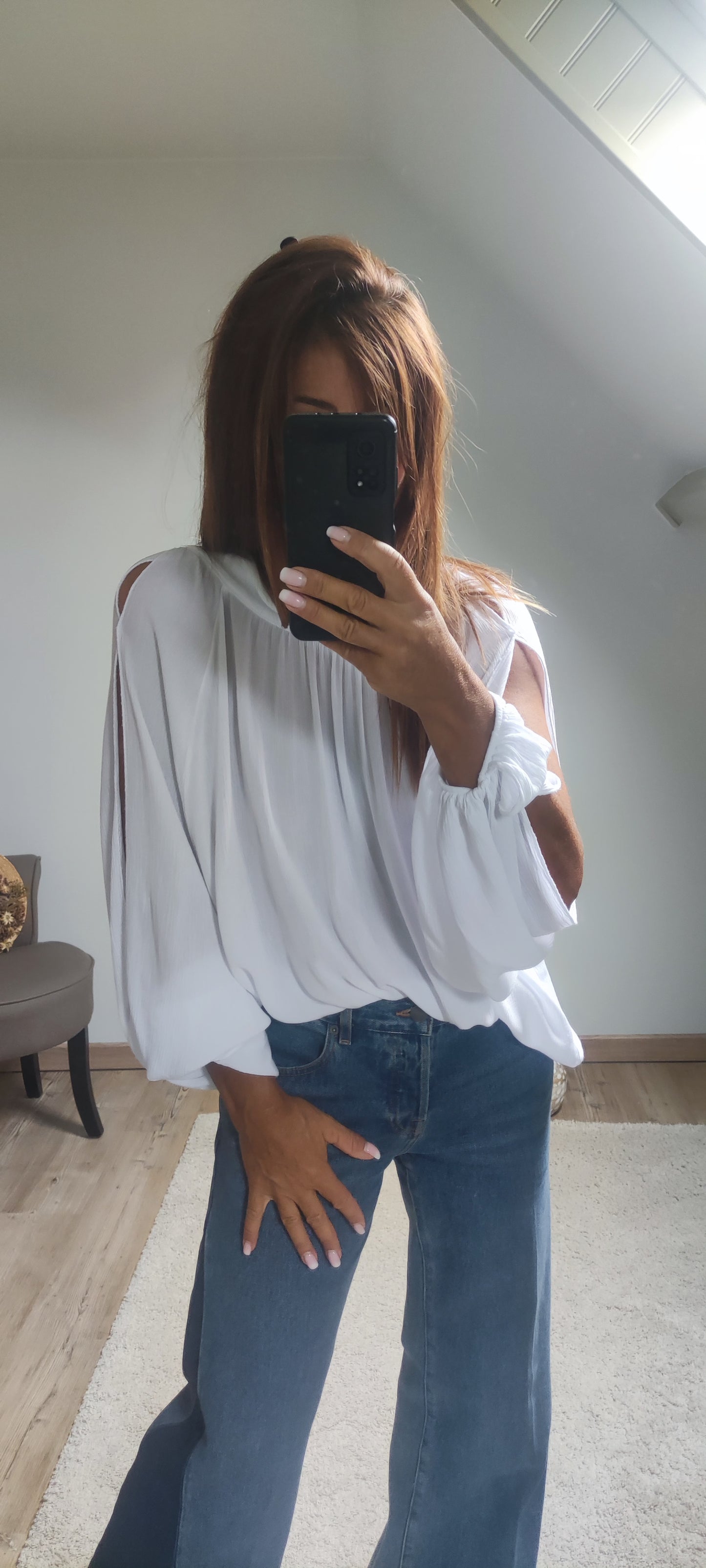 RIVIERA BLOUSE-BLANCHE