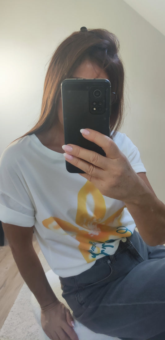 BLANC-TEE SHIRT