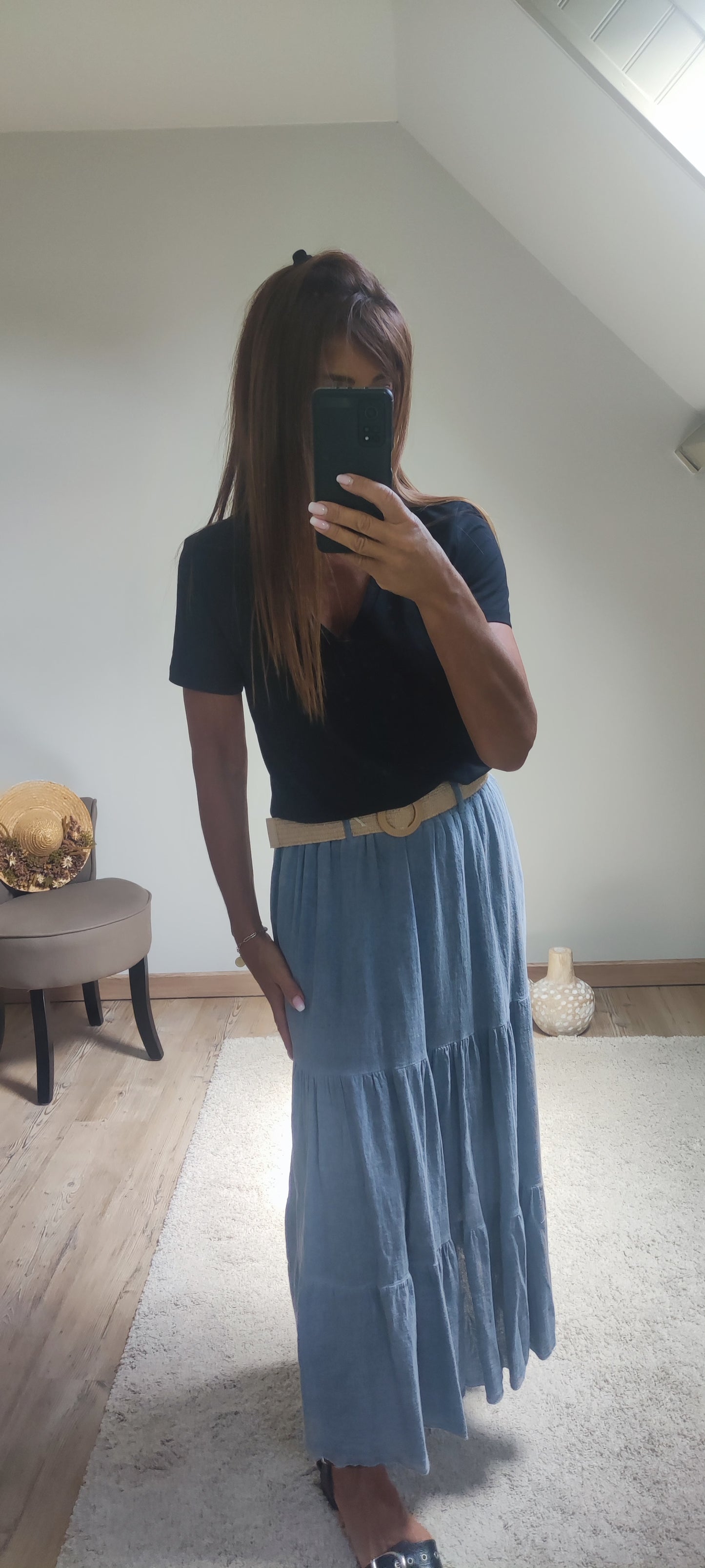 LINGHA-JUPE JEANS
