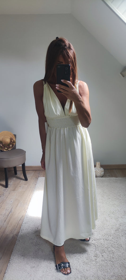 ROBE VICHY-JAUNE