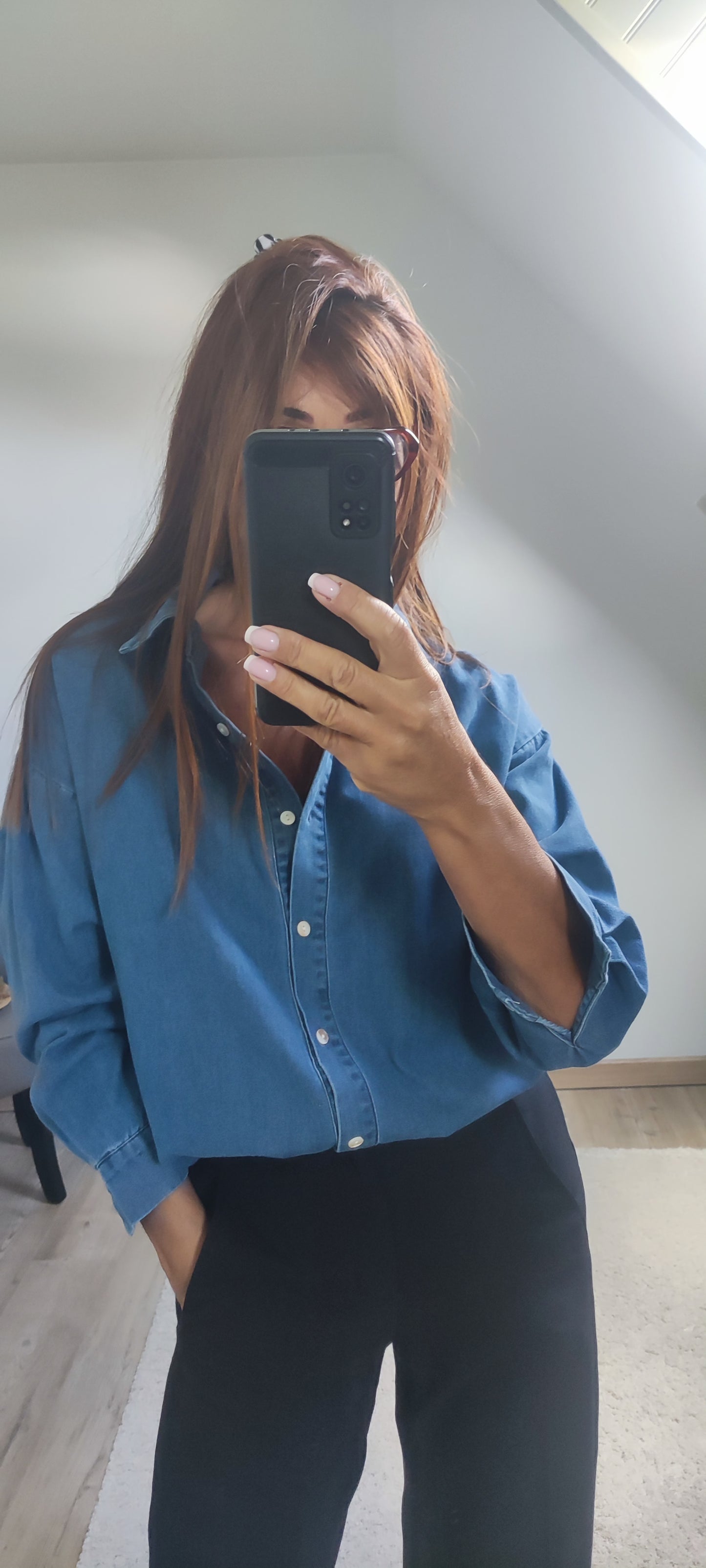 ELIORA BLEUE-CHEMISE