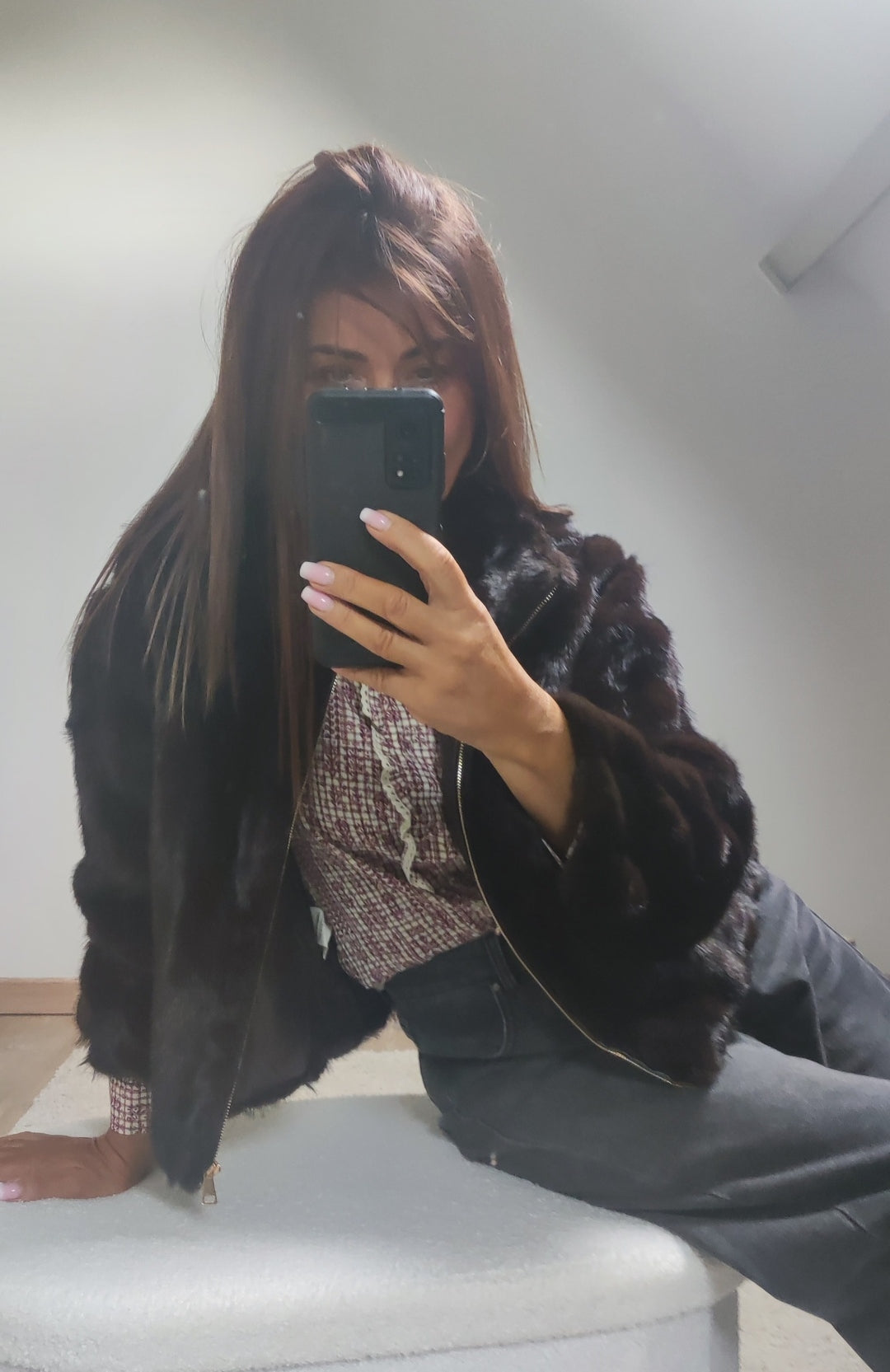OLYMPE MARRON-MANTEAU