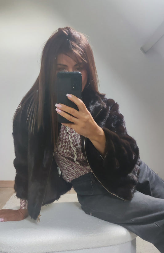 OLYMPE MARRON-MANTEAU