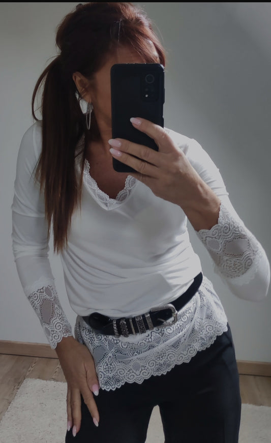 TALIA BLANC-TEE SHIRT