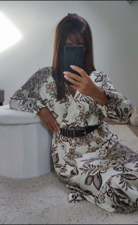 JOLINNE BEIGE-ROBE