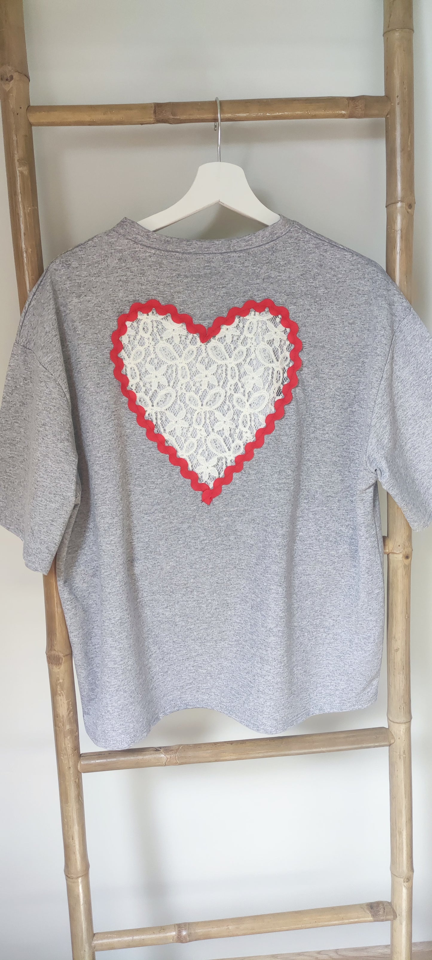 TEE-SHIRT COEUR-GRIS