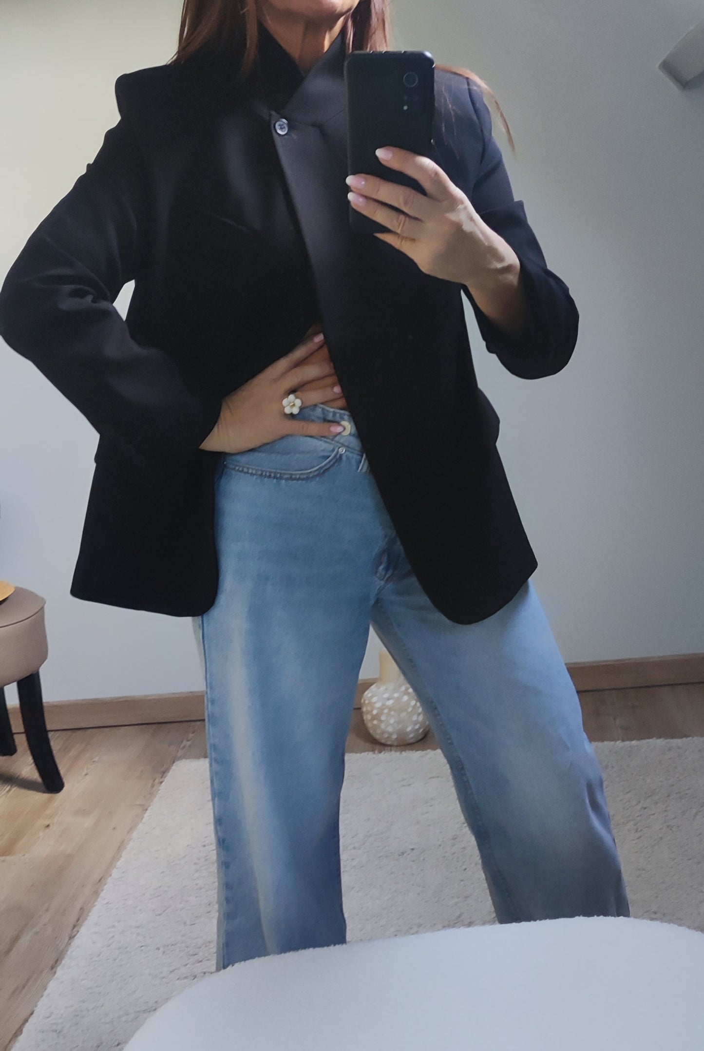 MANON NOIR-BLAZER ASYMETRIQUE