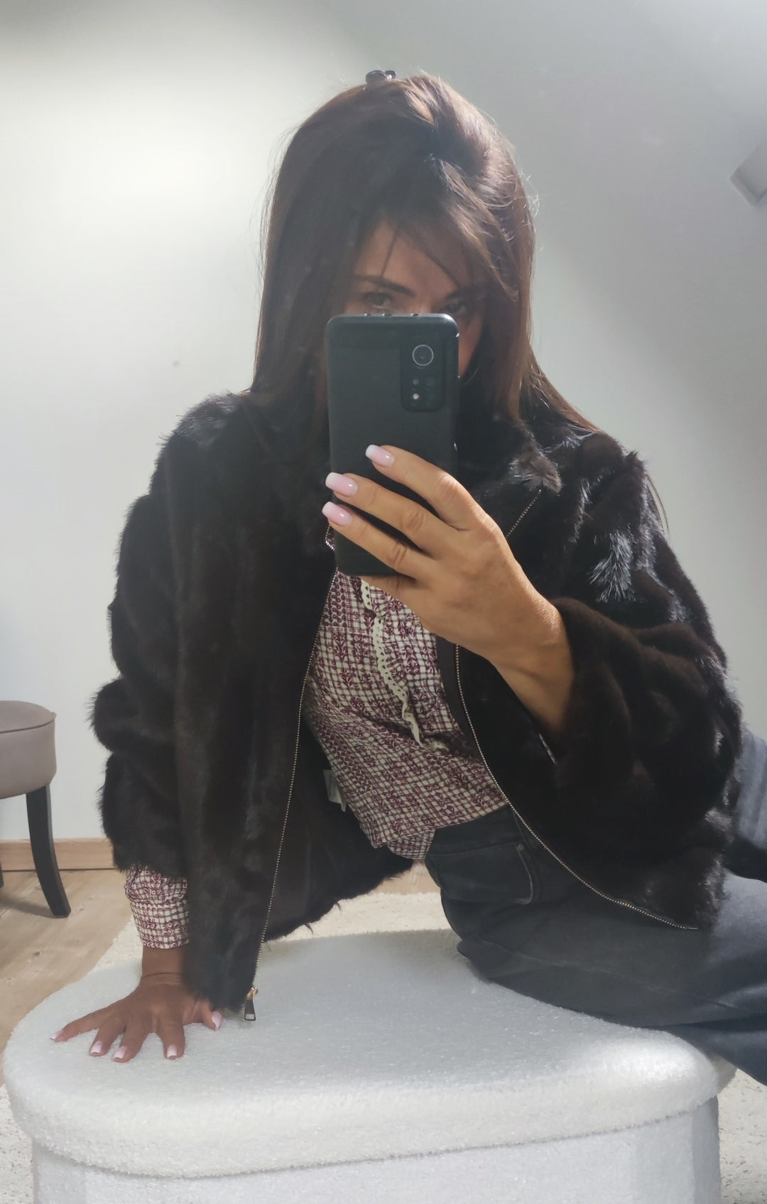 OLYMPE MARRON-MANTEAU