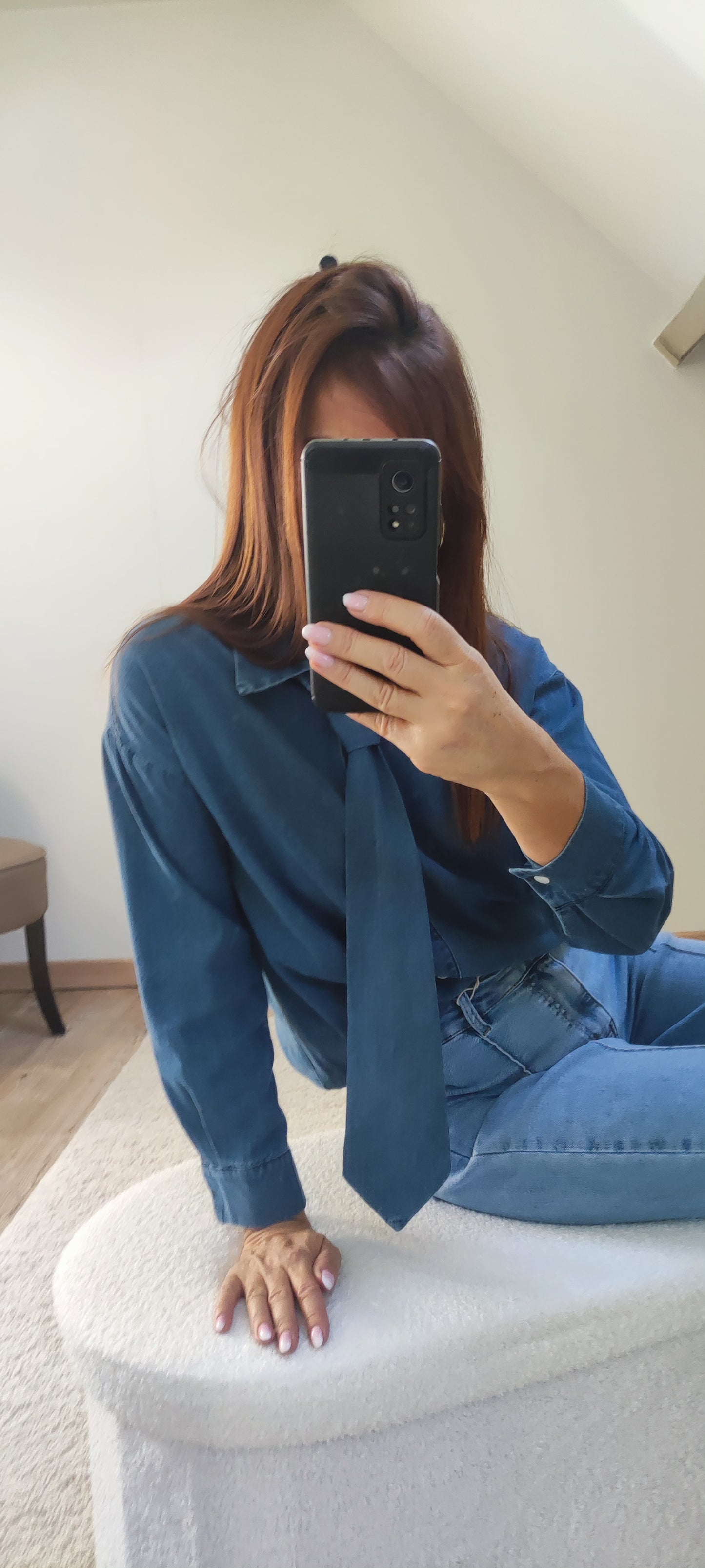 ELIORA BLEUE-CHEMISE