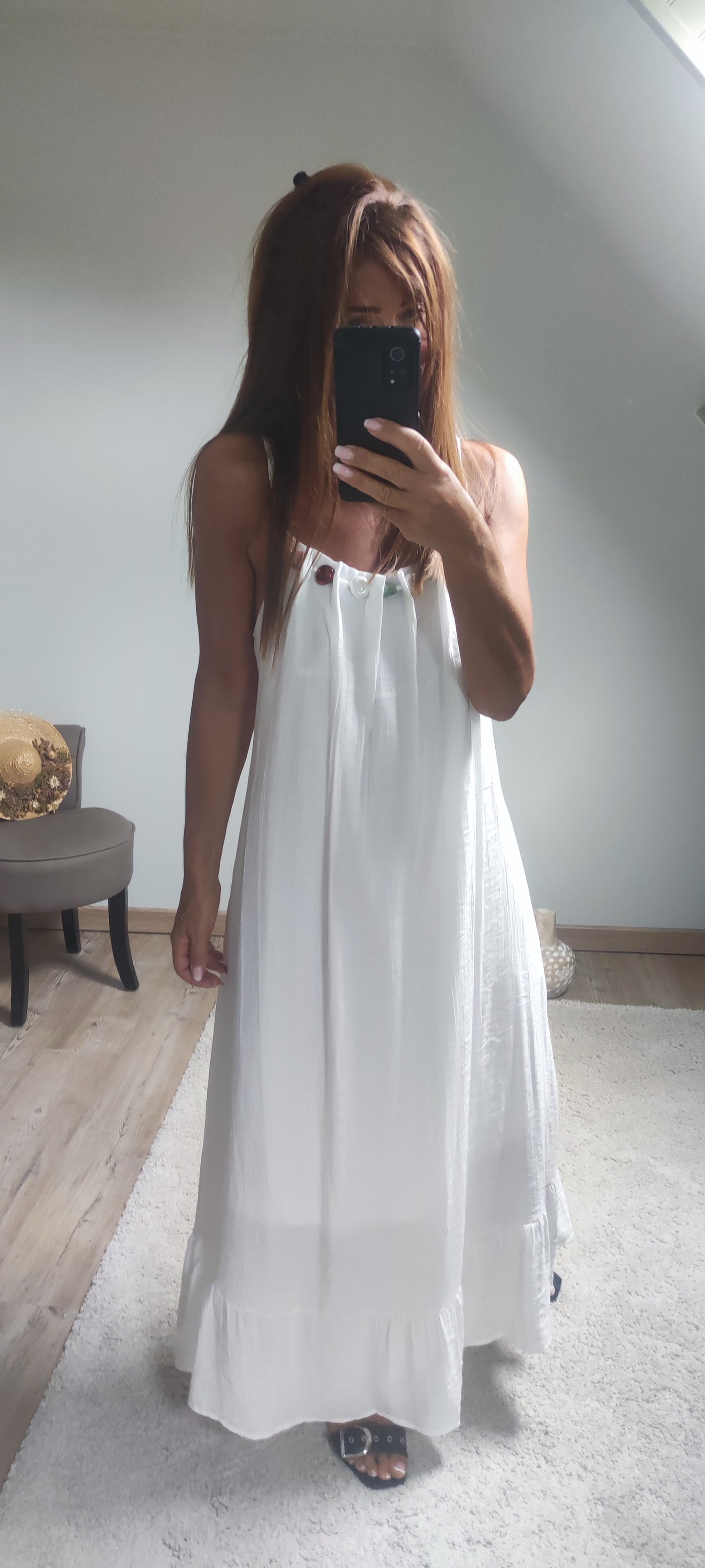 ROBE BIJOUX-BLANCHE