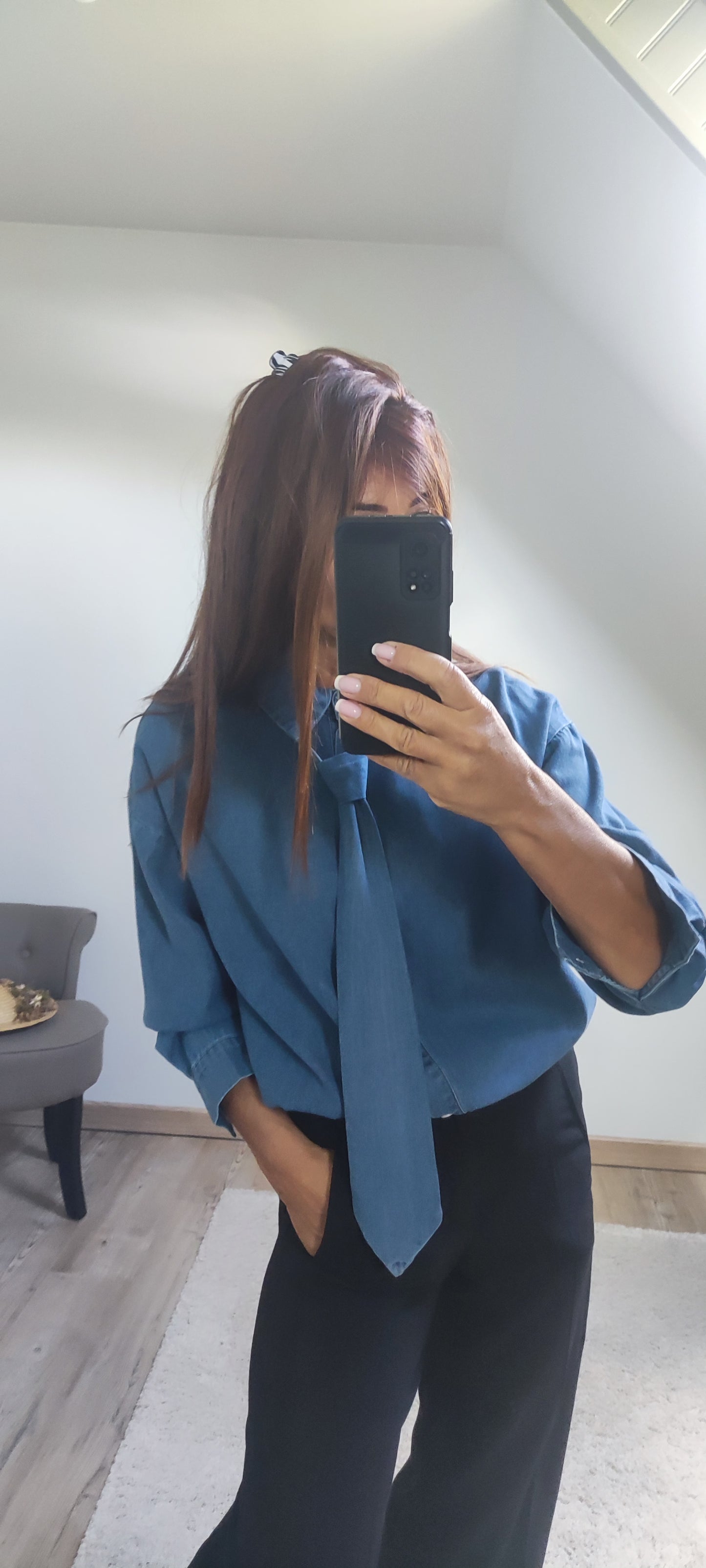 ELIORA BLEUE-CHEMISE