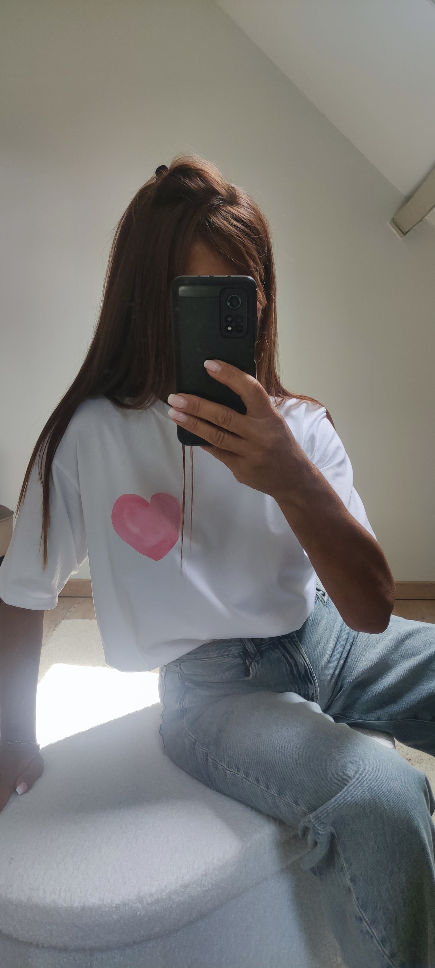 LOVE TEE-SHIRT-BLANC