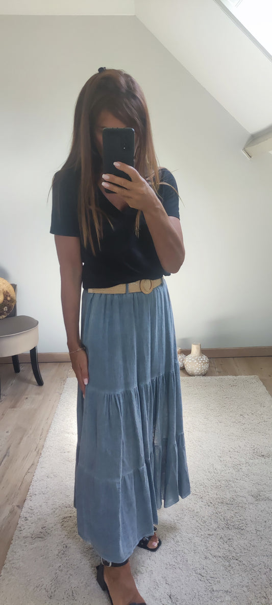 LINGHA-JUPE JEANS