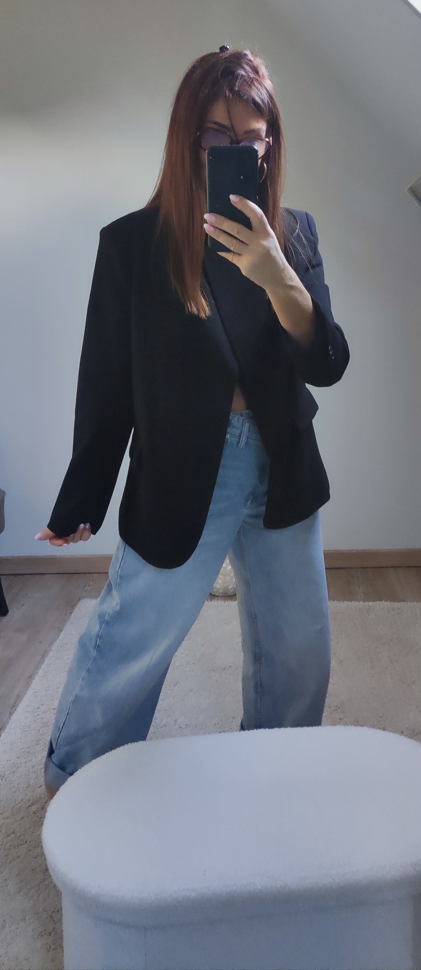 MANON NOIR-BLAZER ASYMETRIQUE