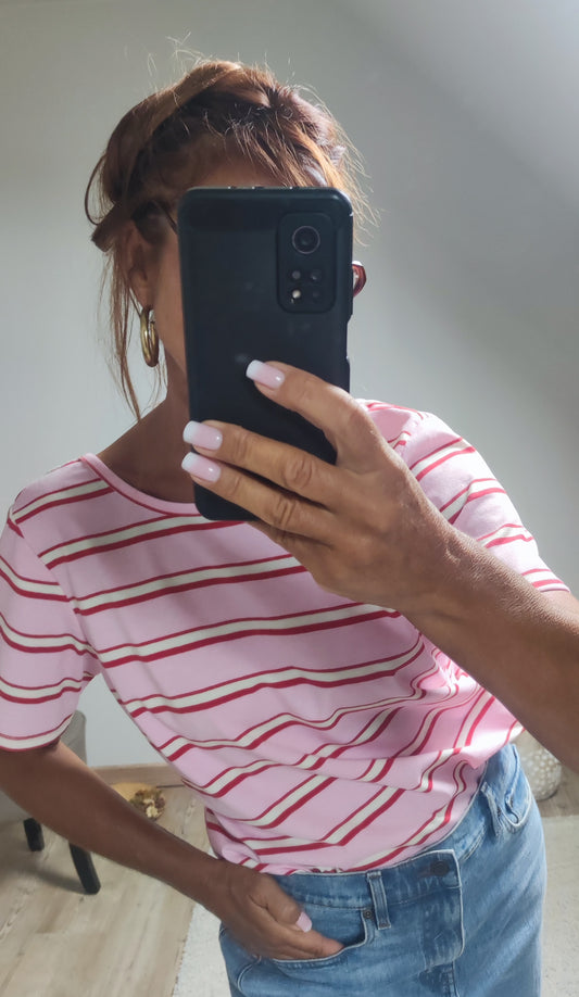 T-SHIRT-ROSE