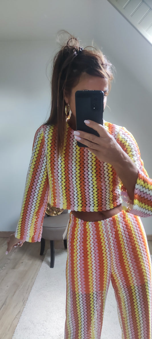 ENSEMBLE CROCHET-ORANGE