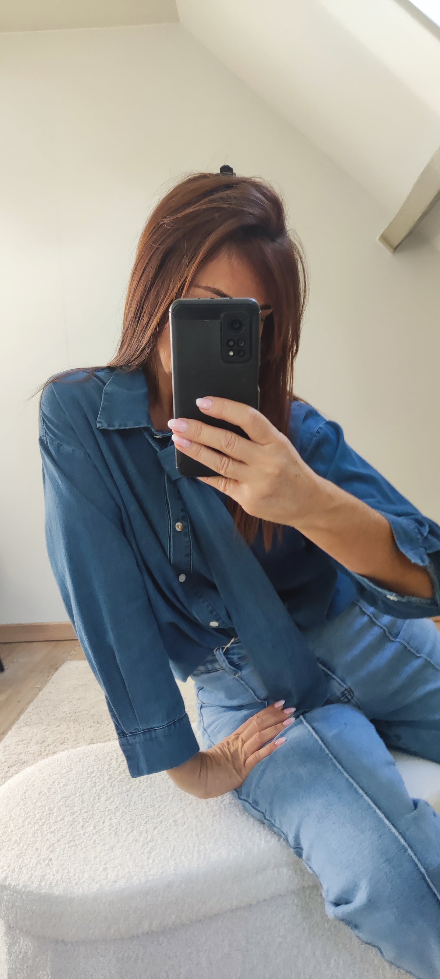 ELIORA BLEUE-CHEMISE