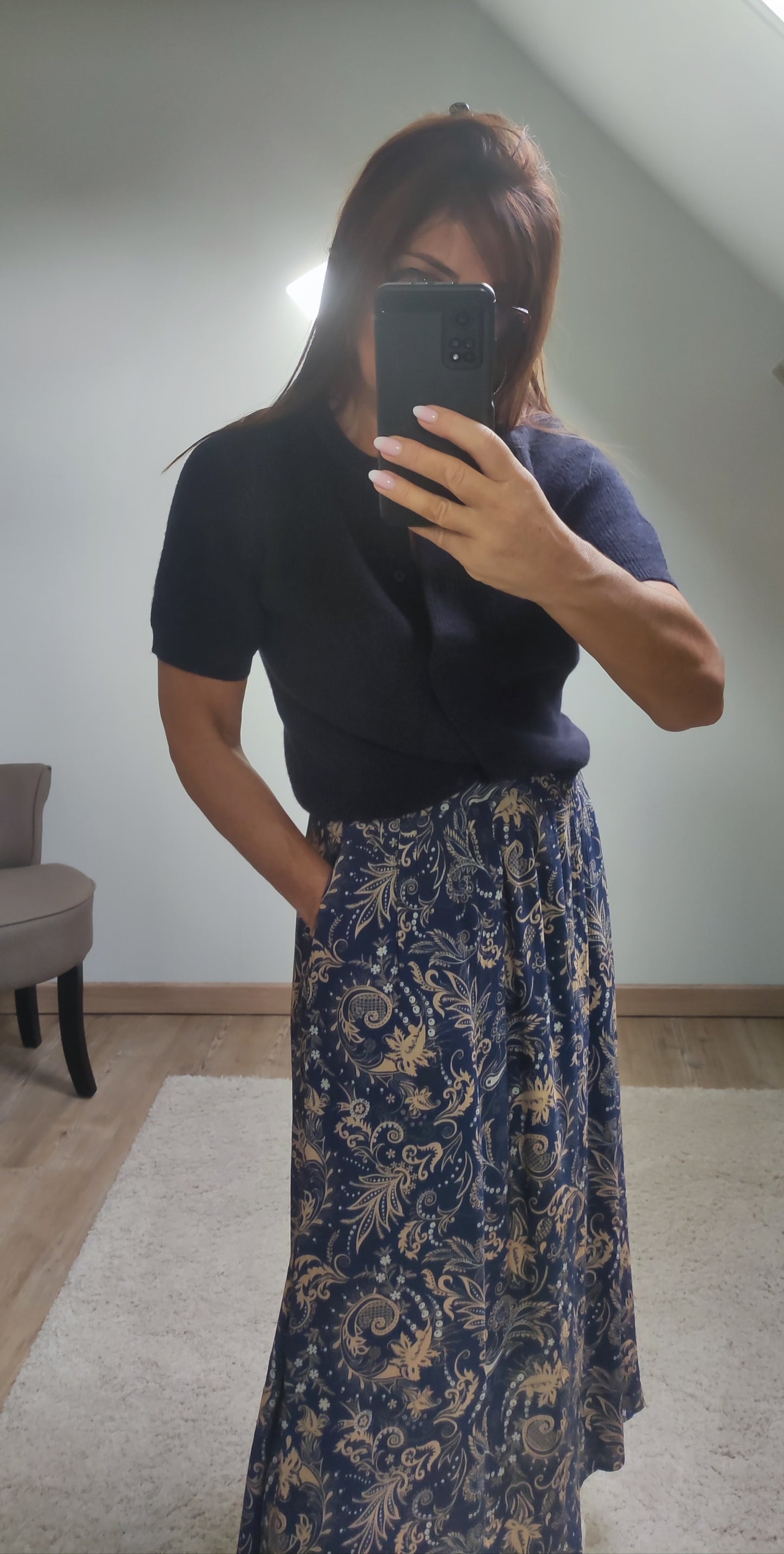 ARIANA BLEU MARINE-CARDIGUAN